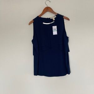 Michael Kors Navy blue sleeveless top.  NWT